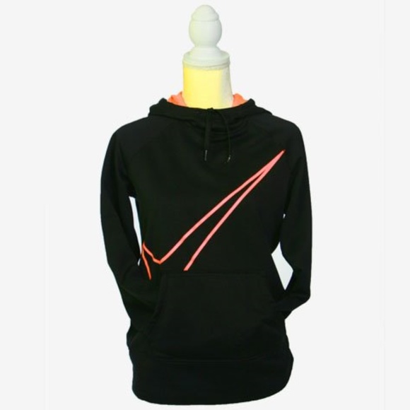 Nike Tops - Nike Black Therma Fit Hoodie Sweatshirt size M